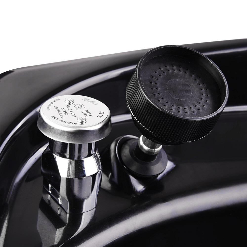 TheLAShop Salon Shampoo Bowl with Adjustable Sprayer Faucet, Neck Rest & Hair Trap - Professional Hair Washing Sink for Home & Salon Use - Perfect for Hairdressers, Stylists & Home Hair Care