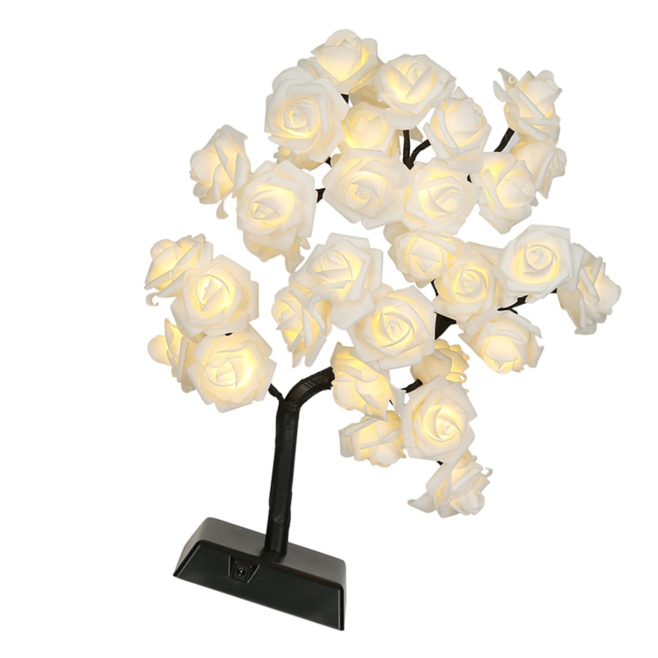 ARTIBETTER Rose Table Lamp - 1PC LED Night Light, Artificial Rose Tree Shape Desk Light for Bedroom, Living Room, Home Decor | Romantic Ambiance, Gift Idea for Her