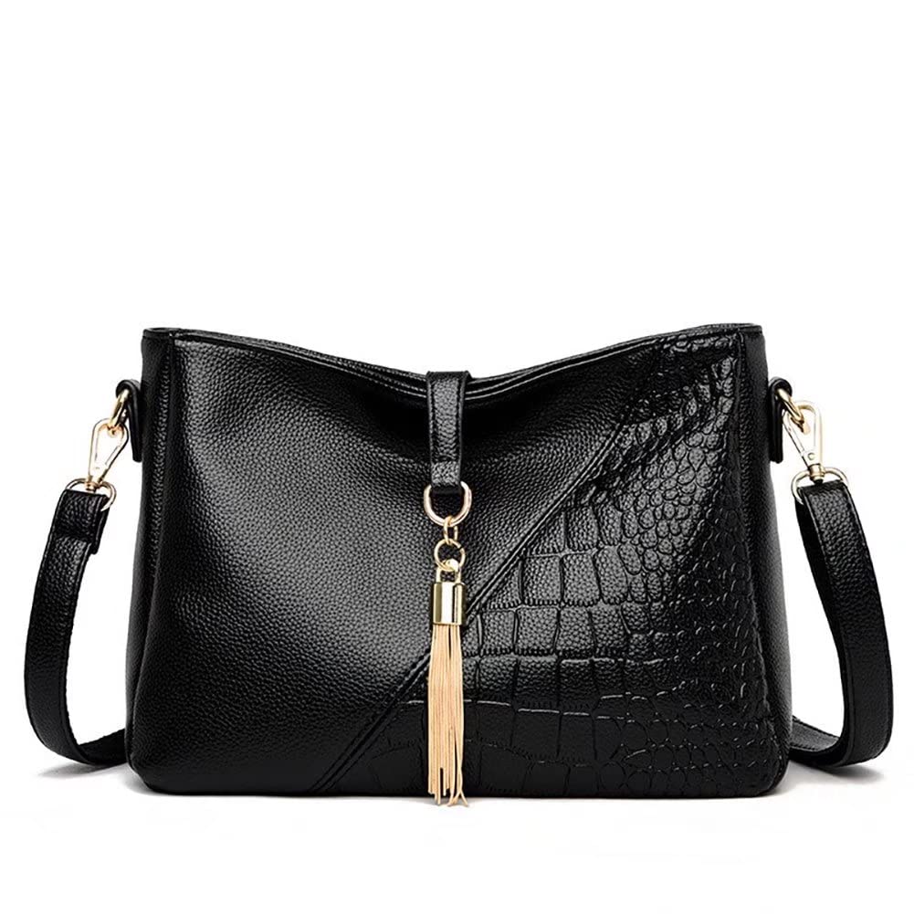 Stylish Women's PU Leather Crossbody Bag with Tassel - Fashionable Small Shoulder Purse for Ladies | Perfect for Work, Travel & Everyday Use