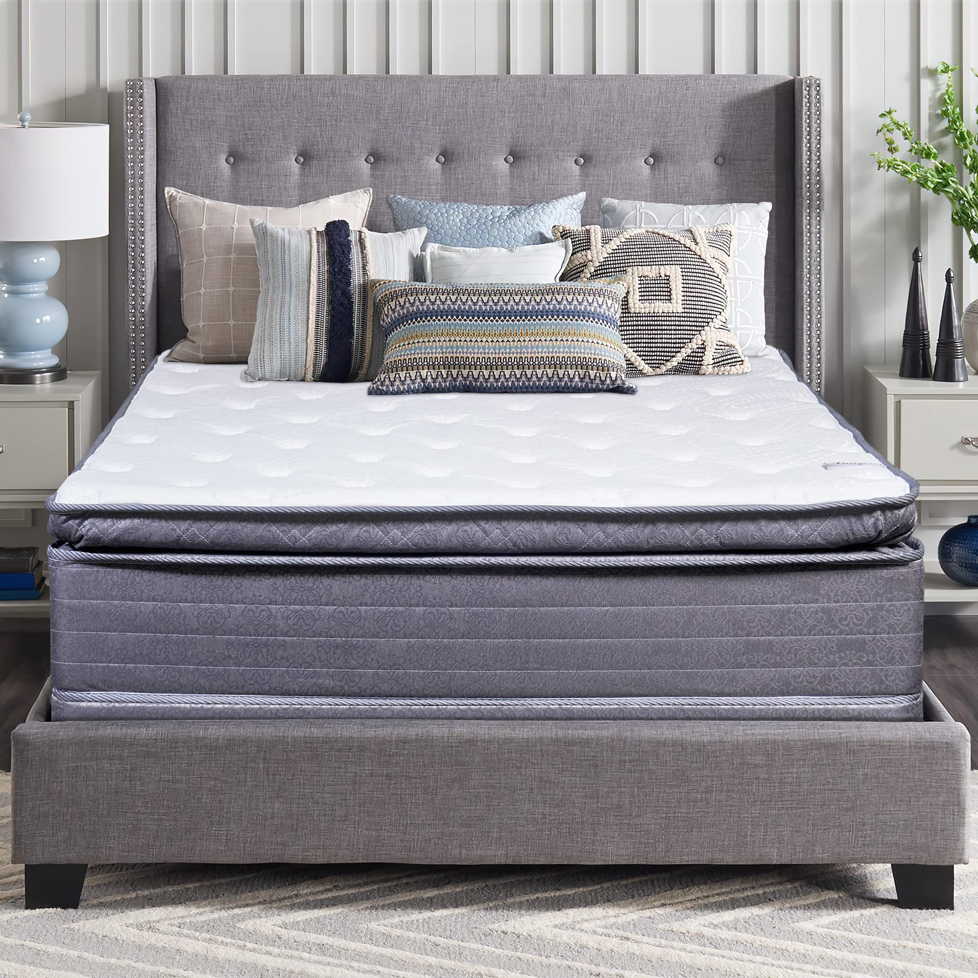 13-Inch Hybrid Mattress with Foam Encased Soft Pillow Top & 8
