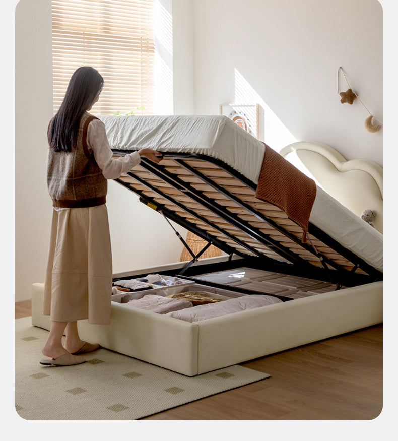 Organic Leather Soft Box Bed for Kids – Durable & Comfortable Toddler Bed for Nursery, Bedroom, and Playroom – Perfect for Daytime Naps & Overnight Sleeping