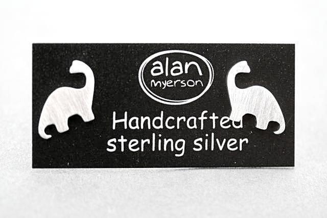 Dinosaur Stud Earrings - Sterling Silver 925 Hypoallergenic Jewelry for Women & Girls - Perfect for Gifts, Parties & Everyday Wear