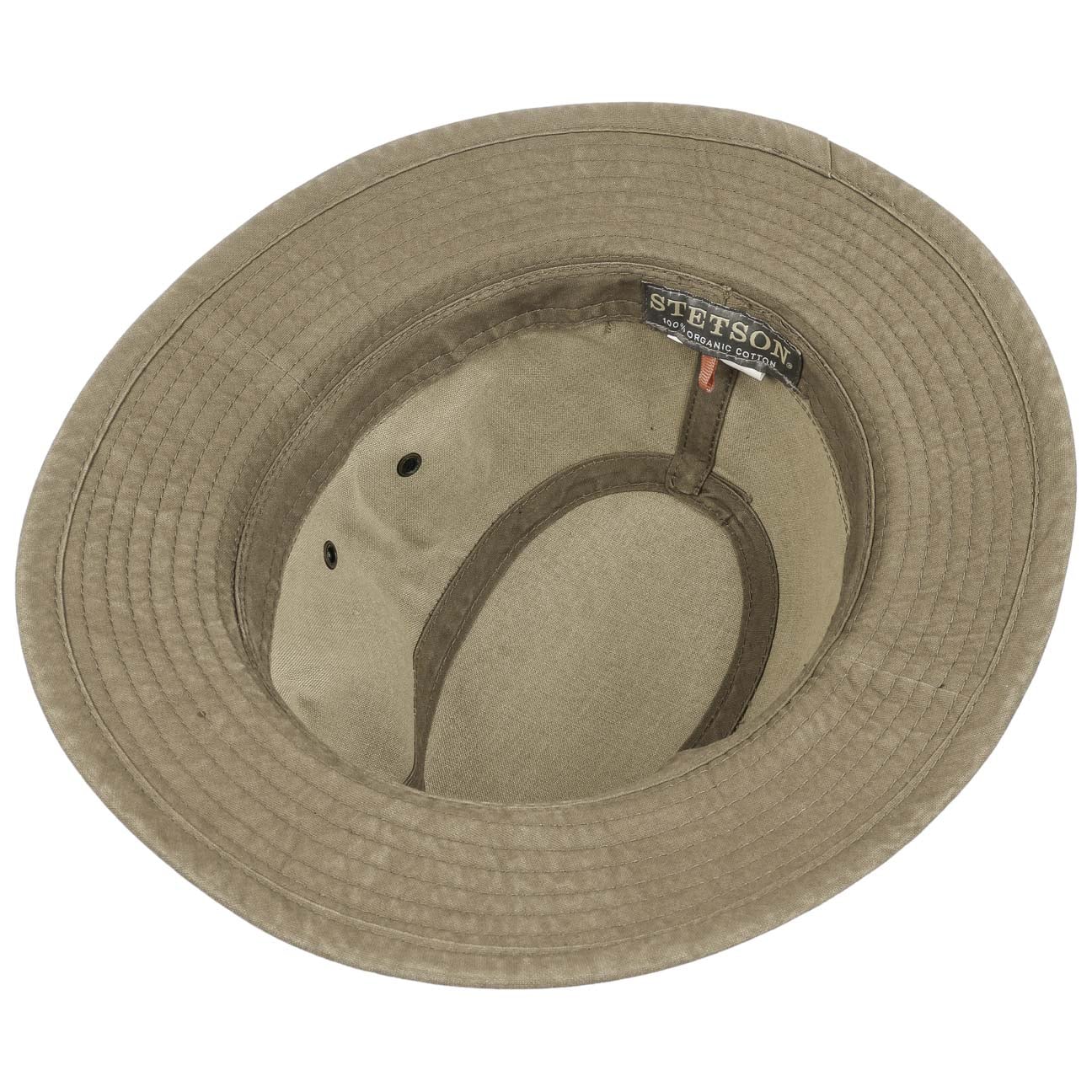 Stetson Organic Cotton Traveler Hat for Men & Women - Breathable Sun Protection for Outdoor Adventures, Hiking, and Beach Vacations