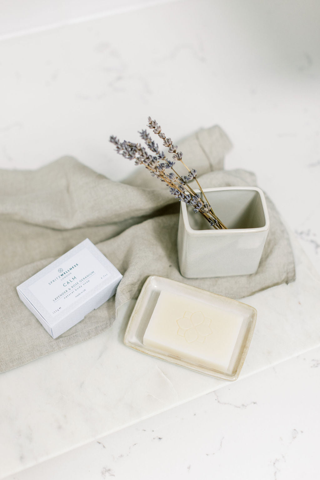 Spritz Wellness Calm Hand & Body Soap - Hydrating & Relaxing Lavender Scent for Stress Relief | Perfect for Bath, Shower & Spa Day Self-Care