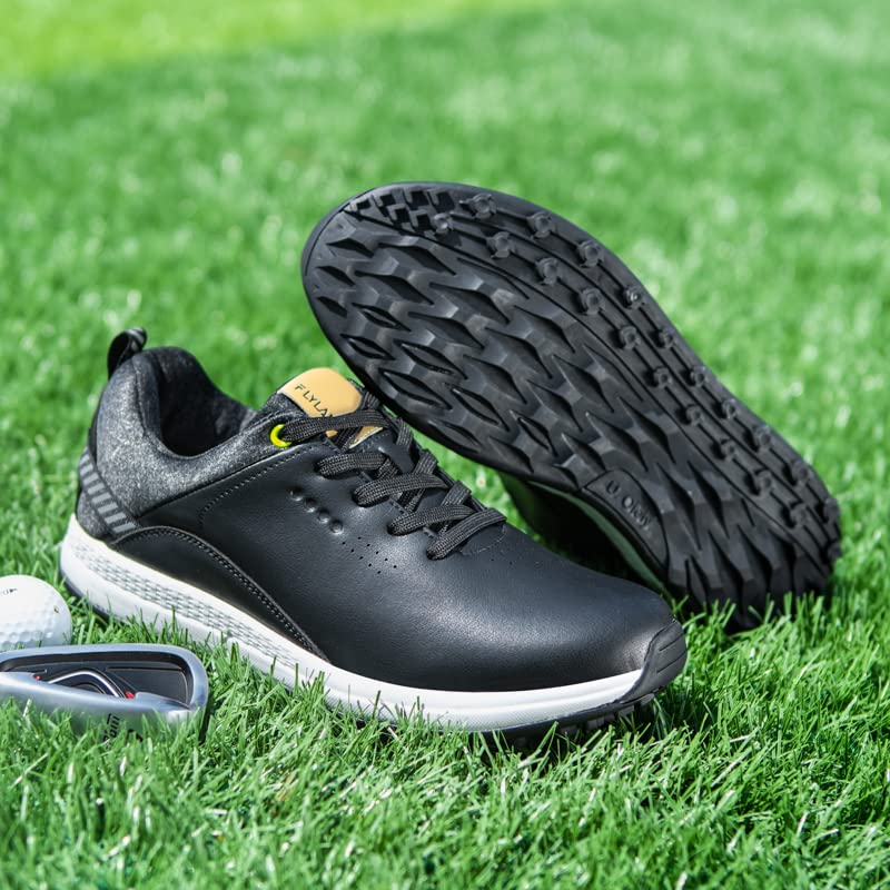 Waterproof Spikeless Golf Shoes for Men - Lightweight Comfortable Training Sneakers for Golf Course & Outdoor Sports