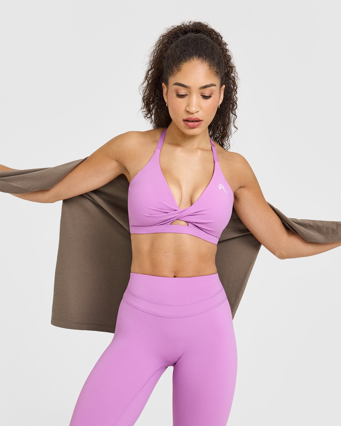 High Support Unified Twist Sports Bra for Women - Orchid Purple - Perfect for Yoga, Running & Gym Workouts