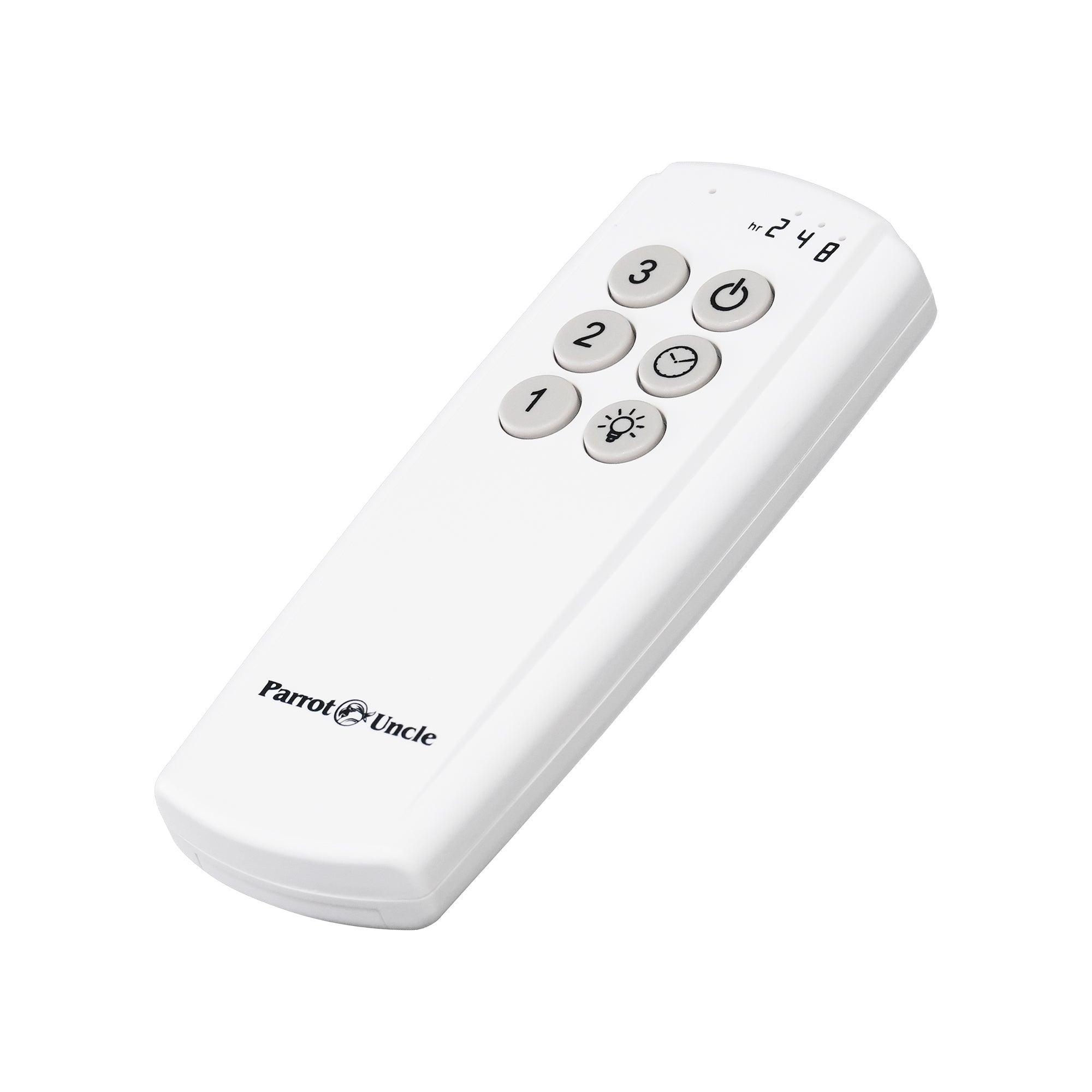 Parrot Uncle GA006 Ceiling Fan Remote Control & Receiver Kit with Wall Holder - Easy Installation for Home, Office, and Bedroom Cooling