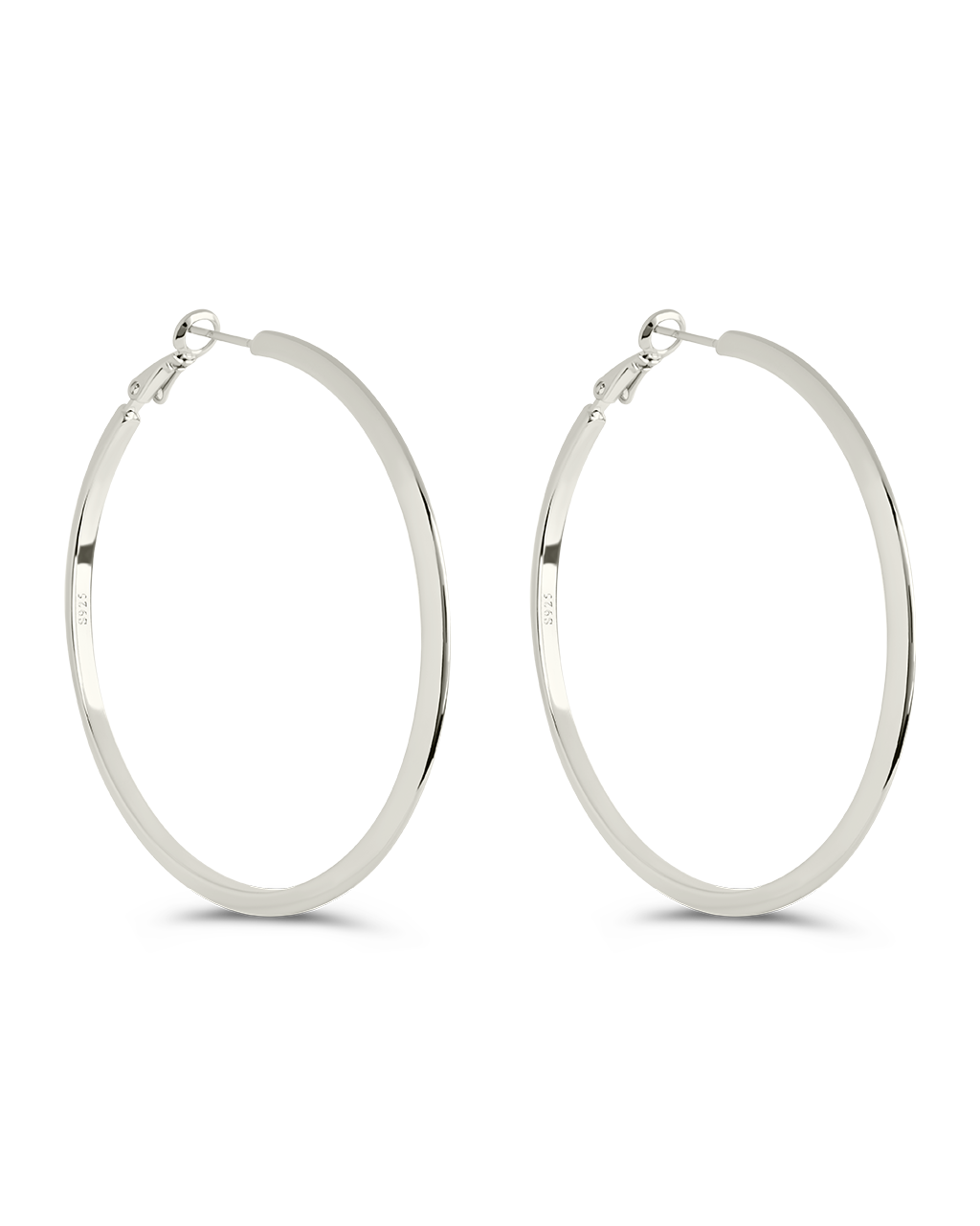 Leona Polished Hoop Earrings for Women - 14K Gold Plated Stainless Steel Circle Earrings - Hypoallergenic & Tarnish Resistant - Perfect for Everyday Wear, Parties & Gifts