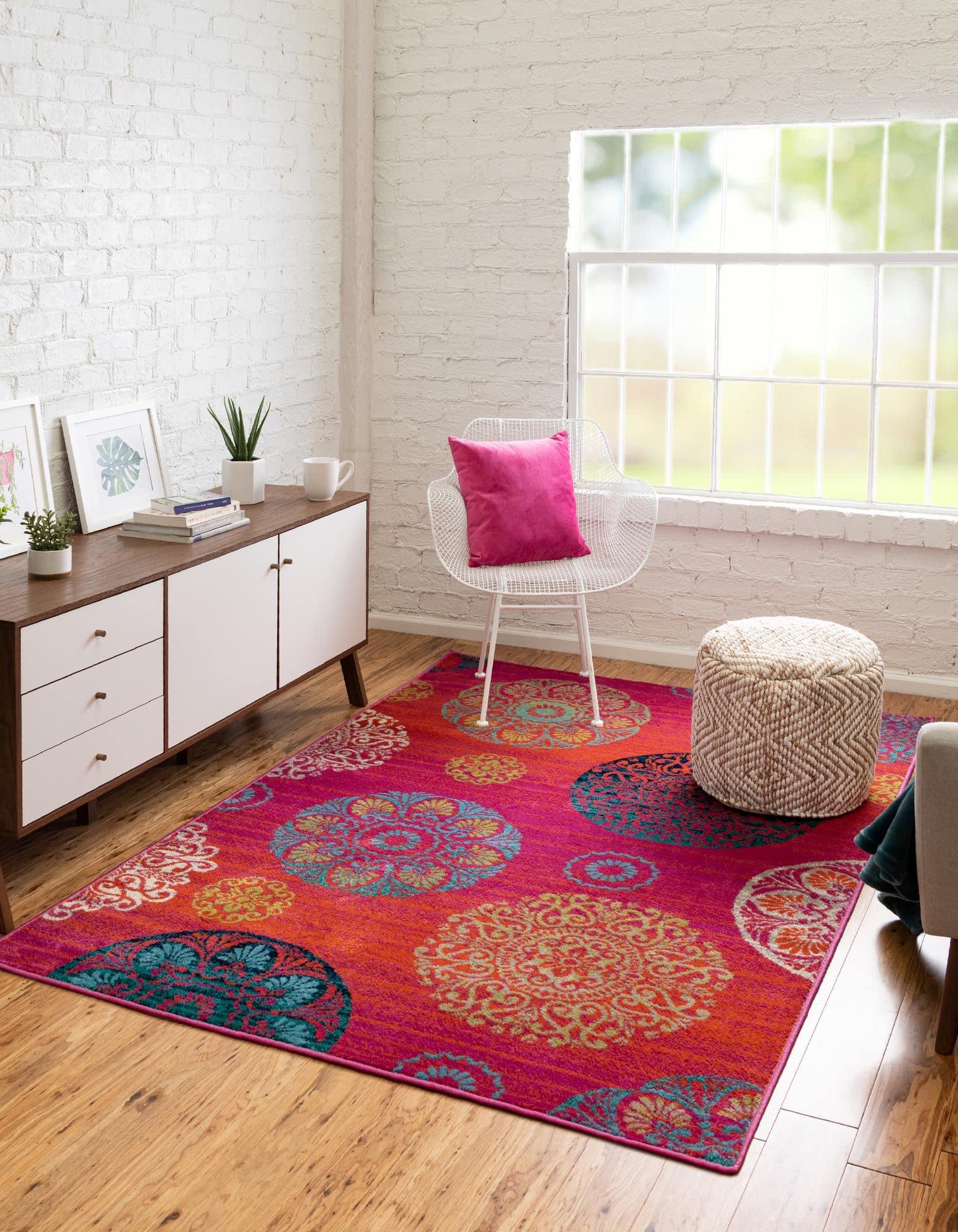 Azalea Collection Rust Red Area Rug 10' x 14' - Soft Medium Pile Living Room Rug for Large Spaces, Dining Rooms & Open Floor Plans | Perfect for Home Decor, Family Gatherings & Cozy Atmospheres