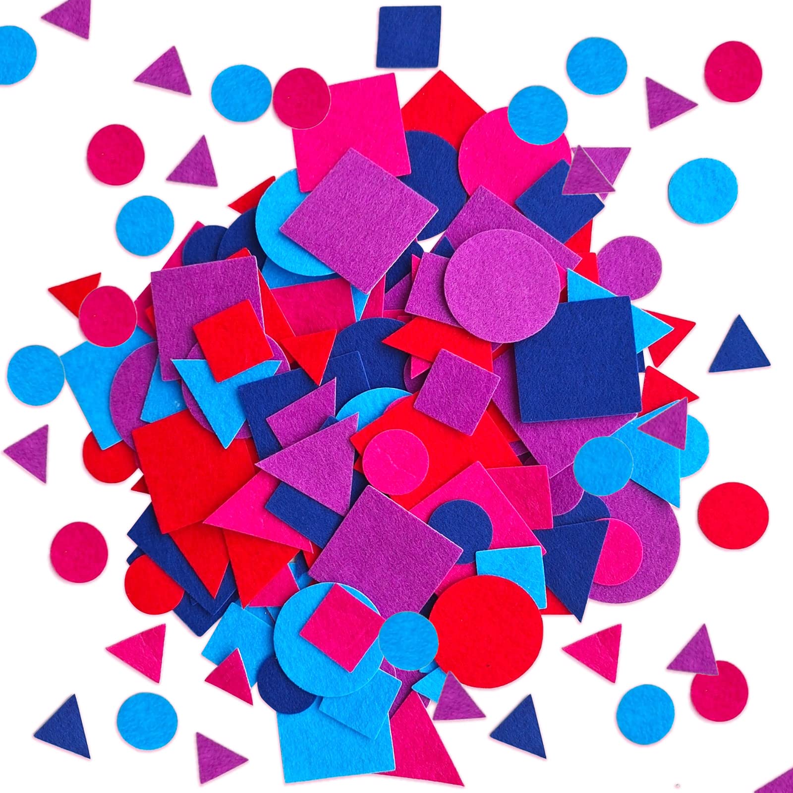 Jtnohx Geometric Felt Stickers for Kids - 170pcs Colorful DIY Craft Supplies (1