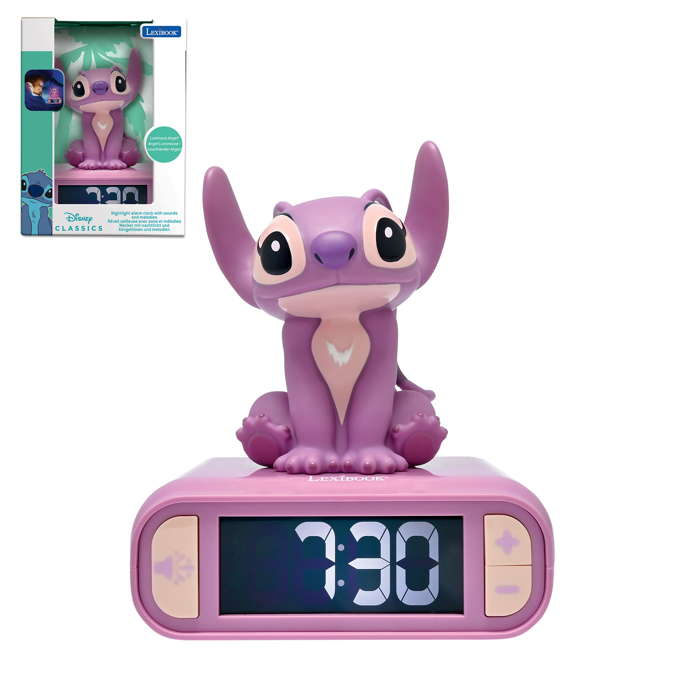 Angel Night Light Alarm Clock with Soothing Sounds - Perfect for Bedrooms, Nurseries & Relaxation Spaces