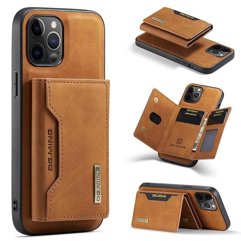Premium Magnetic Leather Case for iPhone 14 Pro Max - Detachable & Protective Cover with Strong Grip - Perfect for Work, Travel & Everyday Use