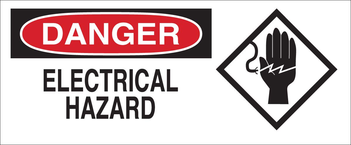 Danger Electrical Hazard Sign - Brady 69192 17x7in Fiberglass for Workplace Safety