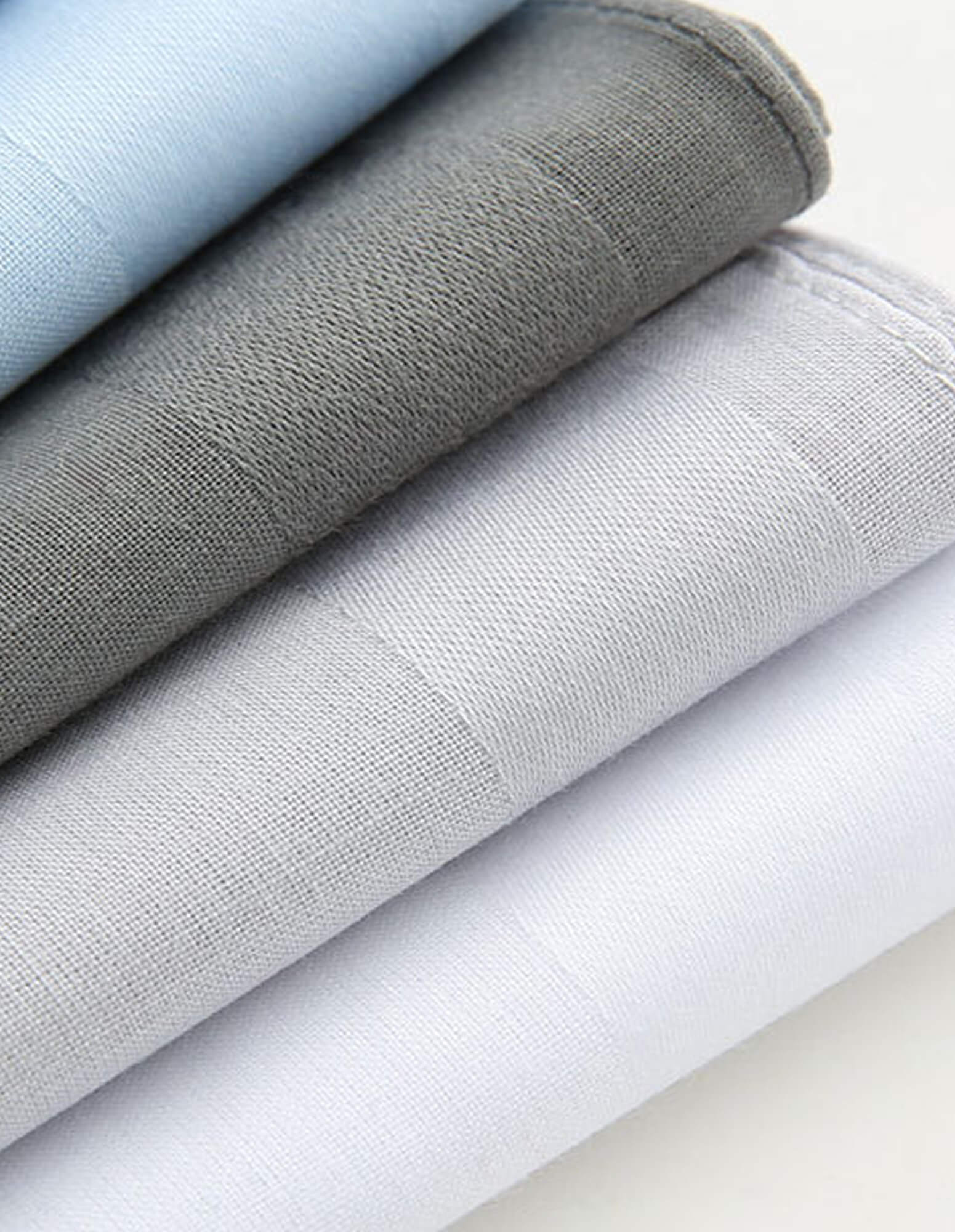 DÉCLIC Soft Cotton Handkerchiefs (5 Pack) - Premium White for Men & Women - Gentle on Skin - Perfect for Everyday Use, Weddings, and Formal Events