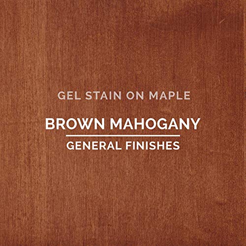 General Finishes Oil Based Gel Stain - 1 Gallon, Brown Mahogany Wood Stain for Furniture, Cabinets & DIY Projects - Perfect for Refinishing & Restoring Wood Surfaces