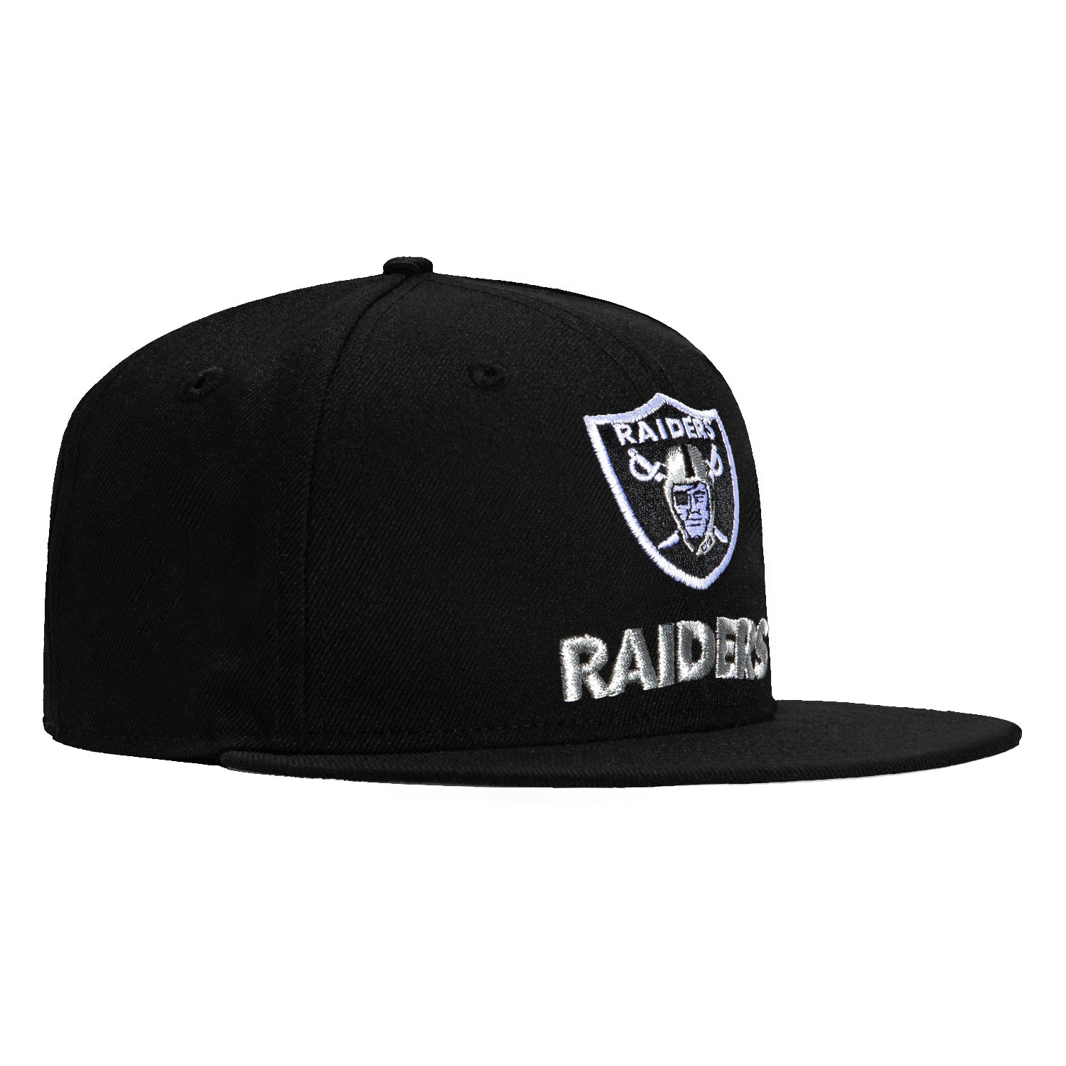 New Era 59Fifty Las Vegas Raiders Logo Adjustable Baseball Cap - Black NFL Fan Gear for Game Day & Casual Wear