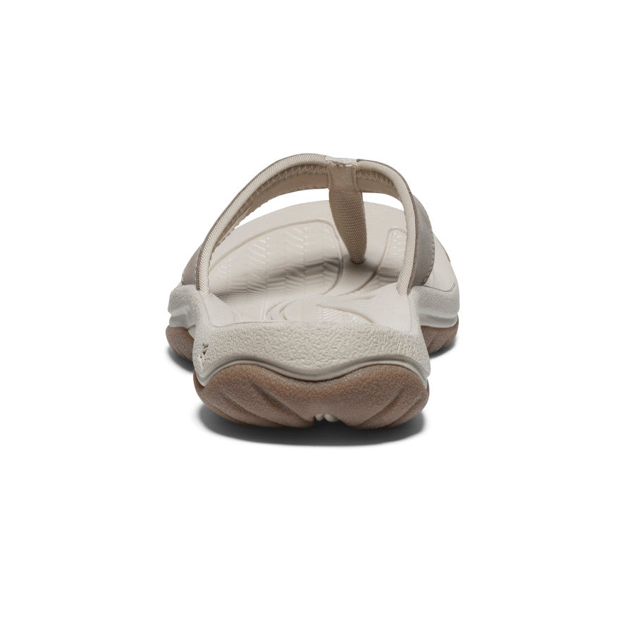 Women's Kona Leather Flip Flops - Brindle/Silver Birch | Comfortable & Stylish Sandals for Beach, Pool & Summer Outings