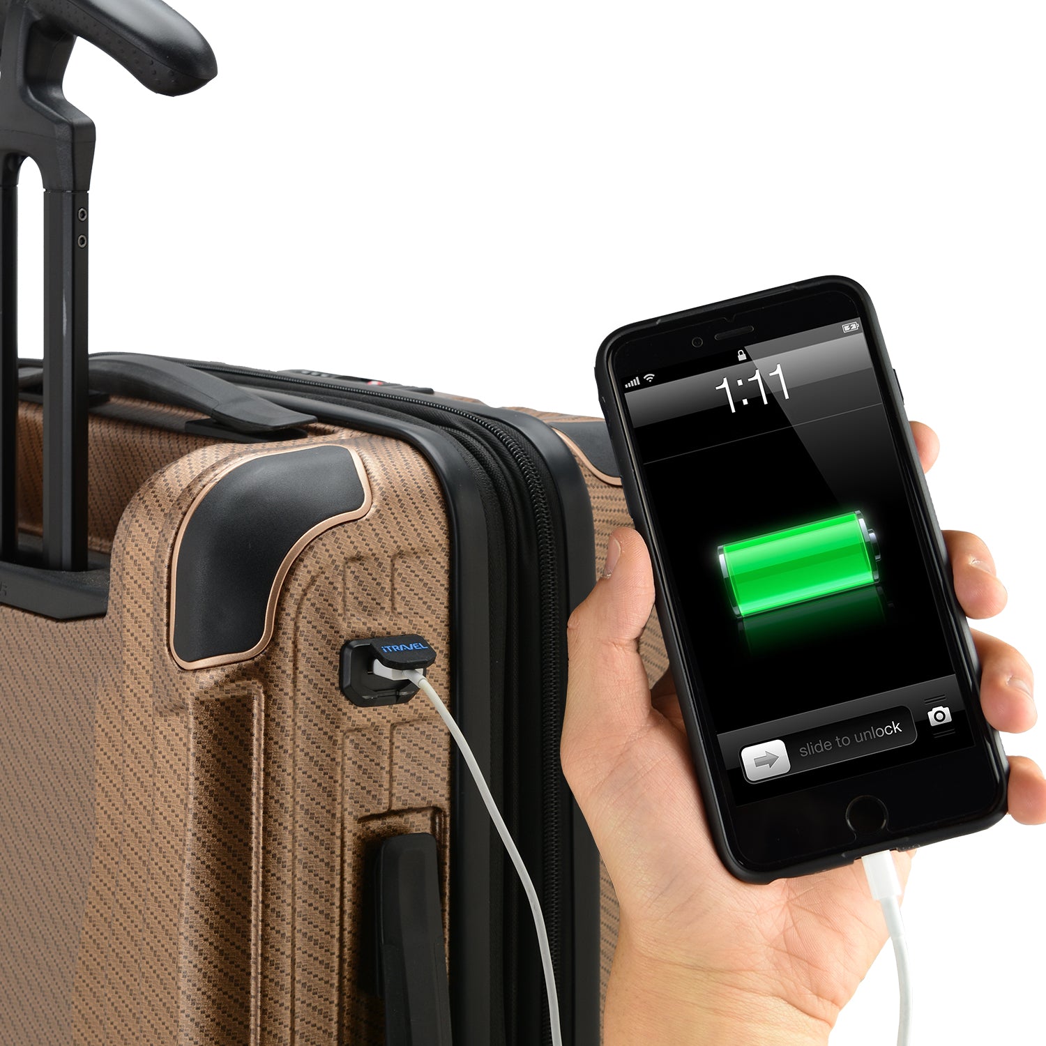 Continent Adventurer 3-Piece Luggage Set - Durable Spinner Suitcase with TSA Lock for Travel, Vacation & Business Trips