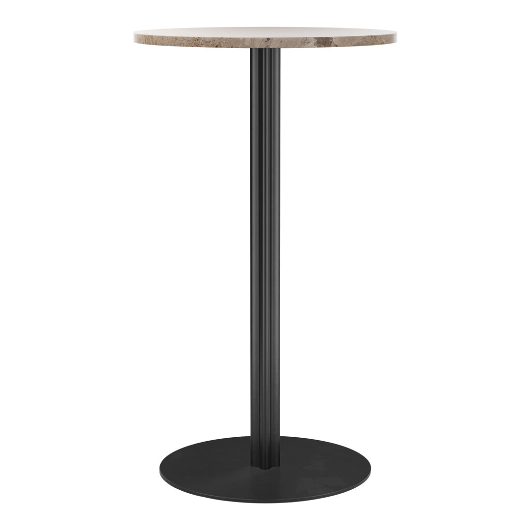 Round Harbour Column Bar Table - Modern & Stylish Counter Height Dining Table for Kitchen, Breakfast Nook, or Small Space Entertaining