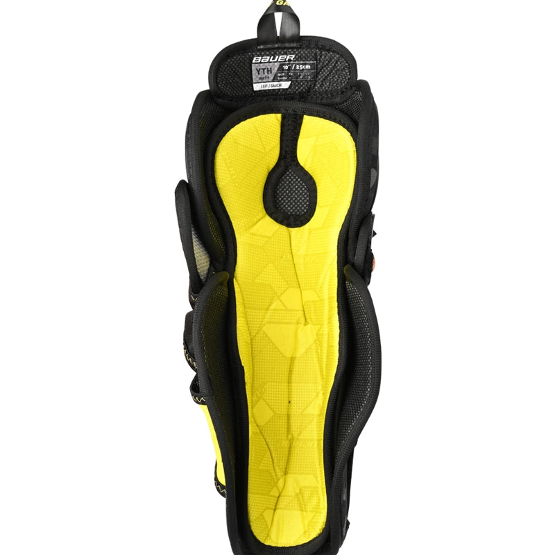 Bauer Supreme Mach Youth Hockey Shin Guards - Lightweight & Durable Protection for Ice Hockey Players - Perfect for Games & Practice