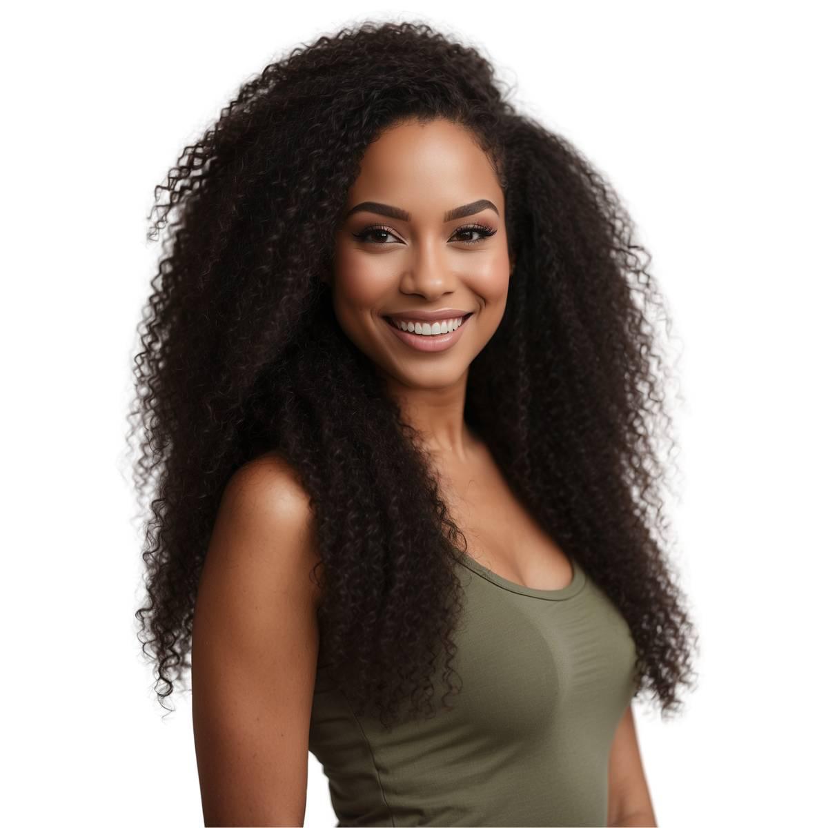 Jerry Curl Clip In 100% Human Hair Extensions - Natural Wavy Hair Extensions for Black Women | Perfect for Daily Wear, Parties & Special Occasions