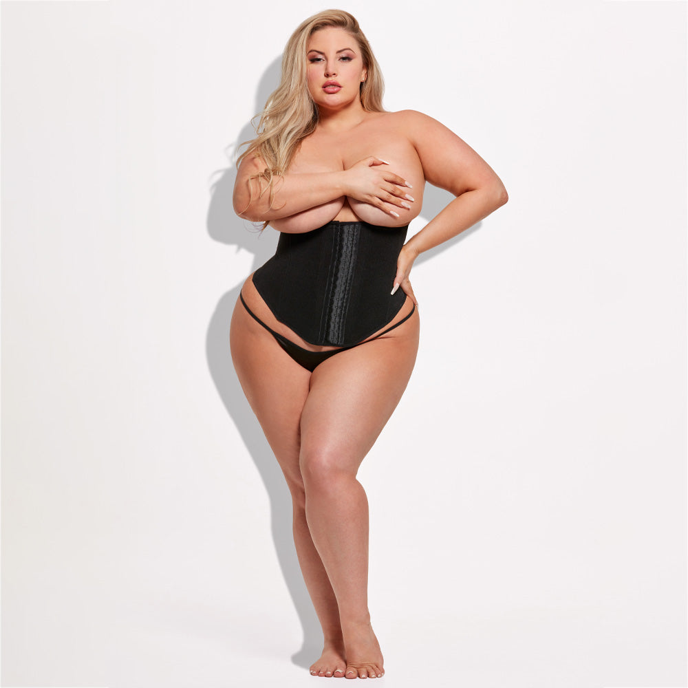 House of Desire Katrina Power Mesh Shaping Waist Trainer for Women - Slimming Corset for Curvy Body - Perfect for Workouts, Waist Training & Special Occasions