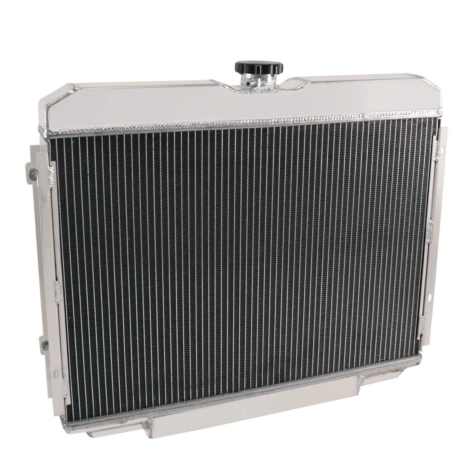 ALLOYWORKS 3 Row Aluminum Radiator with Shroud, Dual 12
