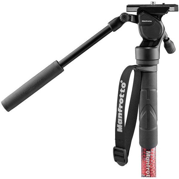 Manfrotto Element Mii Aluminum Video Monopod - Lightweight & Adjustable for Travel Vlogging, Photography, and Outdoor Shooting