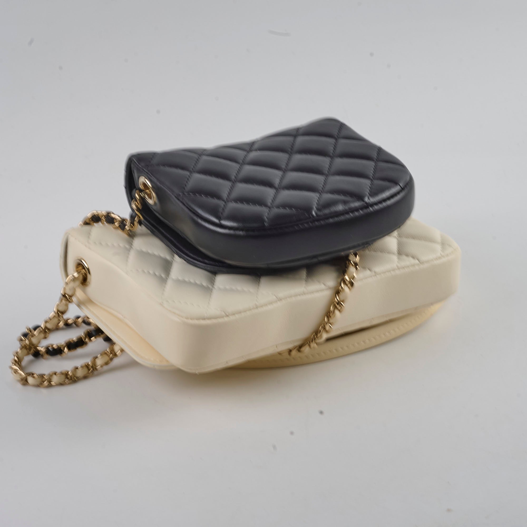 Chanel Side Twin Packs Bag White/Black (27 Series) - Luxury Designer Crossbody Purse for Women, Perfect for Parties, Dating & Everyday Use