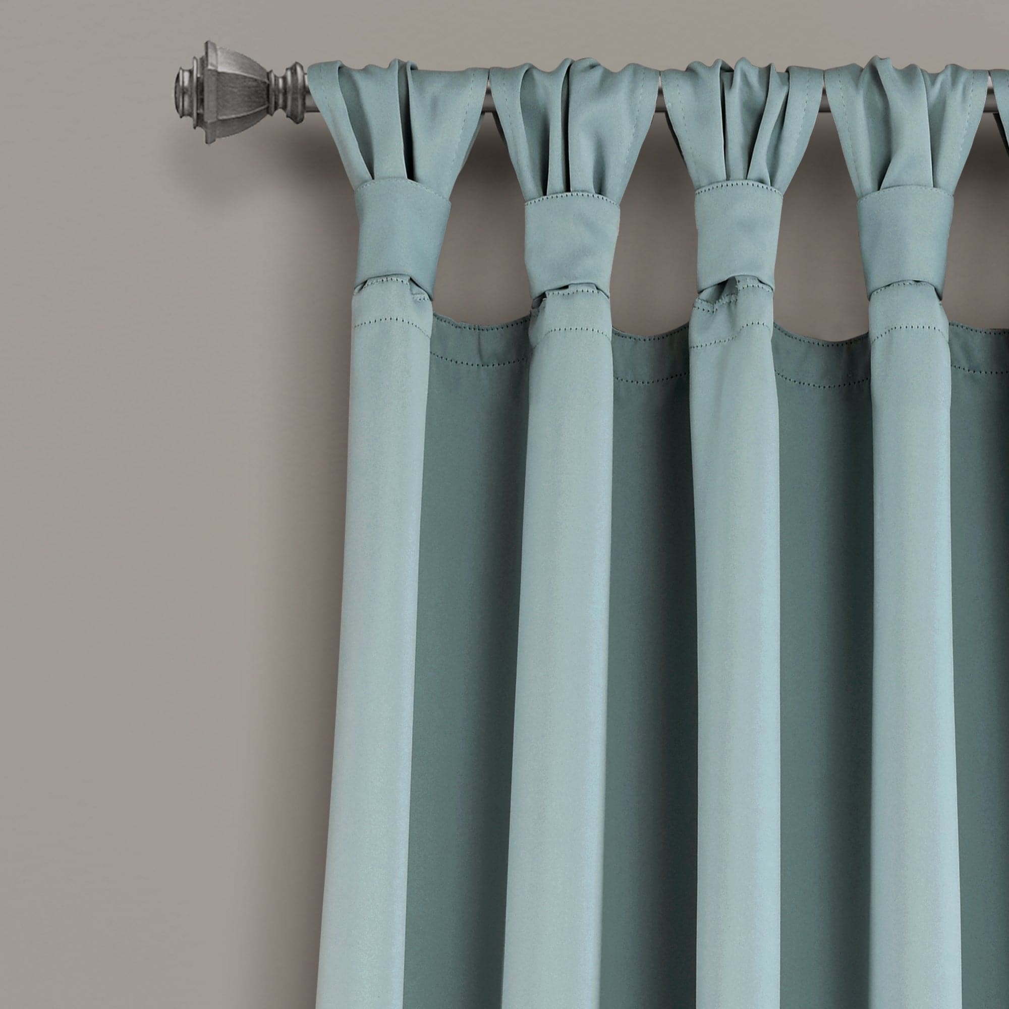 Blackout Curtains Thermal Insulated - Knotted Tab Top Window Drapes for Bedroom & Living Room - Energy Saving, Noise Reducing, Light Blocking for Better Sleep & Privacy