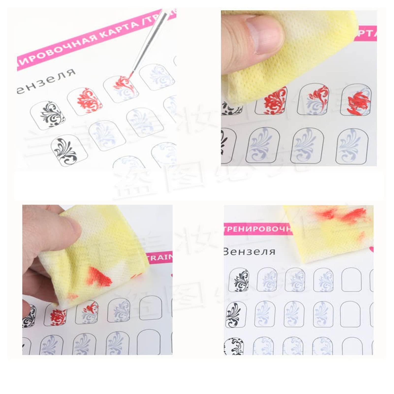 Nail Art Practice Mat - 12 Mode 3D Nail Training Sheet with Multiple Nail Shapes, Easy to Clean for Professional Nail Artists | Perfect for Salon Practice, Home Nail Art Training & DIY Manicure