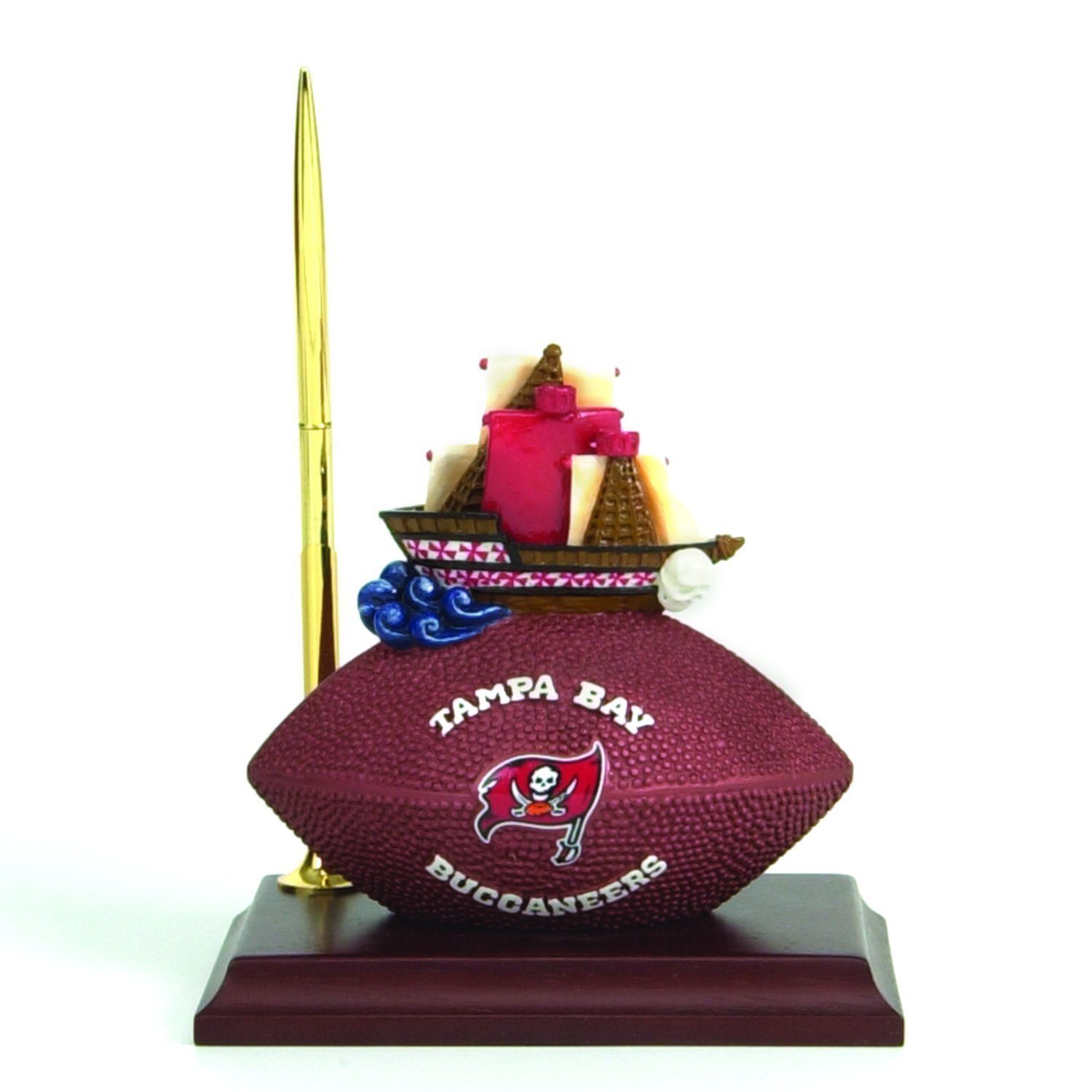 Tampa Bay Buccaneers Mascot Office Desk Set - Football Team Themed Pen Holder, Notepad & Organizer for Bucs Fans - Perfect for Home Office, Game Day Decor & NFL Gifts
