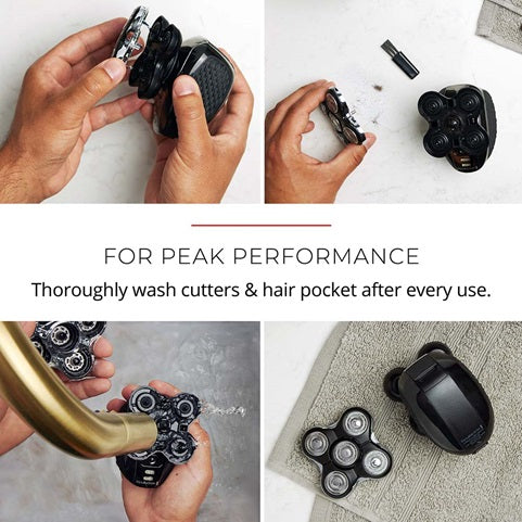 Balder Pro Head Rotary Shaver Replacement Assembly RP00656/SPRXR7000 - Compatible with Philips Norelco Shavers - Perfect for Smooth Shaving at Home or Travel
