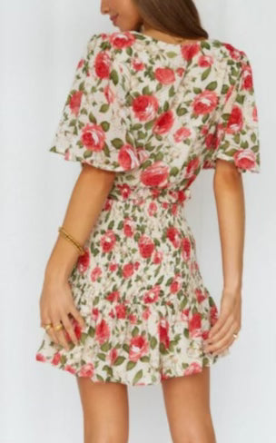Field of Flowers Dress - Floral Print Summer Dress for Women | Perfect for Beach, Garden Parties & Outdoor Events
