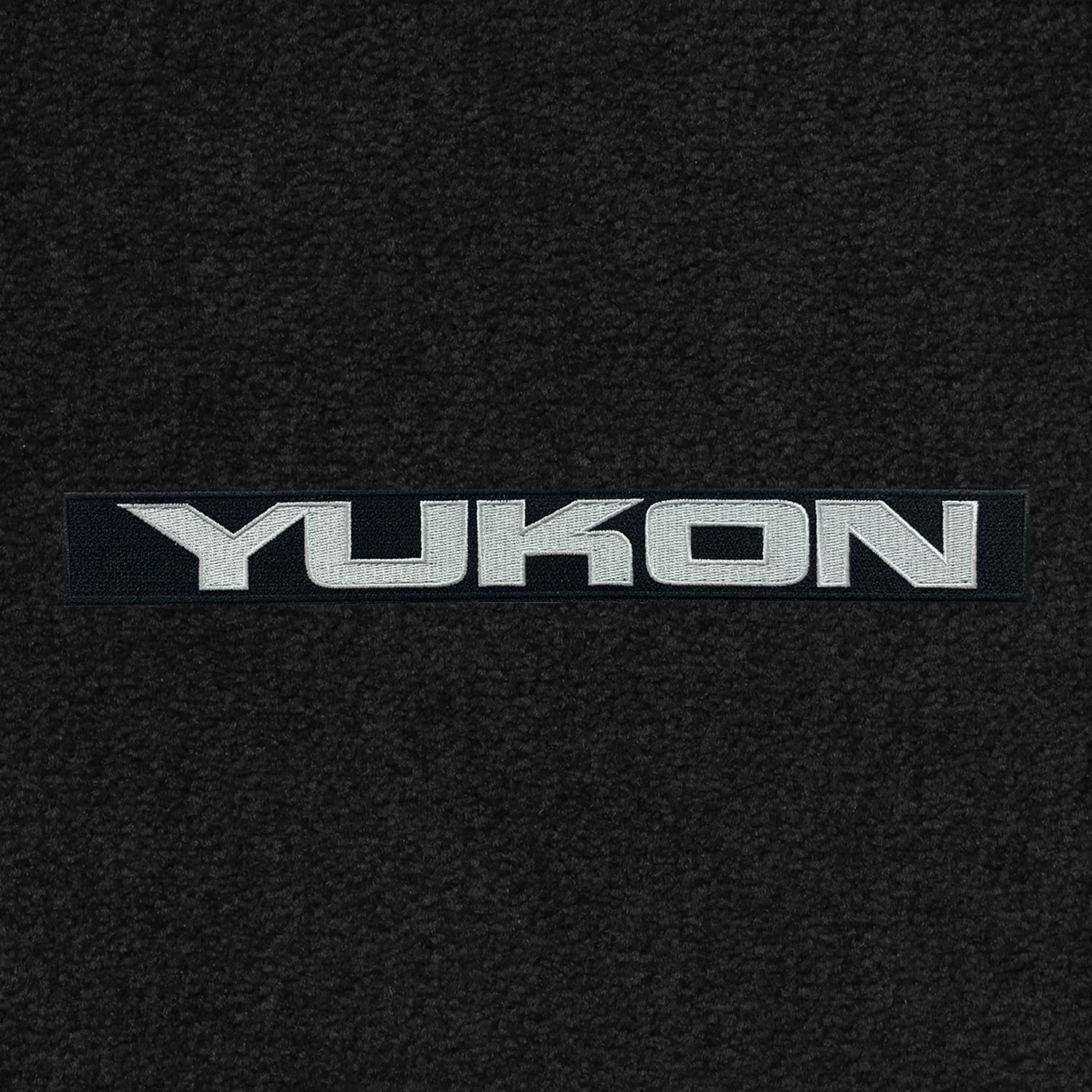 Premium Custom-Fit Carpeted Floor Mats for GMC Yukon 2007-2014 - Luxury Car Floor Liners with Yukon Logo (Charcoal, 4-Piece Set for Bucket Seats) - Perfect for All-Weather Protection & Interior Style Enhancement