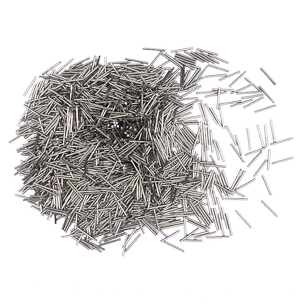 Premium Stainless Steel Tumbling Media Pins 0.6x5mm - 1000g (2.2 lb) Magnetic Polishing Pins for Jewelry Finishing, Grinding & Cleaning - Perfect for Metal Deburring, Surface Polishing & DIY Craft Projects
