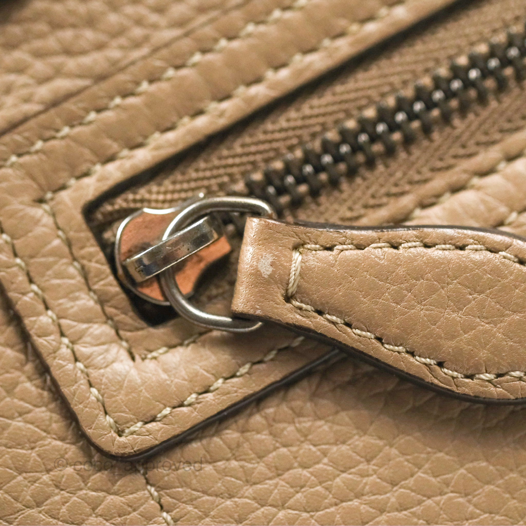 Celine Nano Luggage Bag in Dune Drummed Calfskin Leather - Stylish Crossbody Purse for Women, Perfect for Work, Travel & Everyday Use