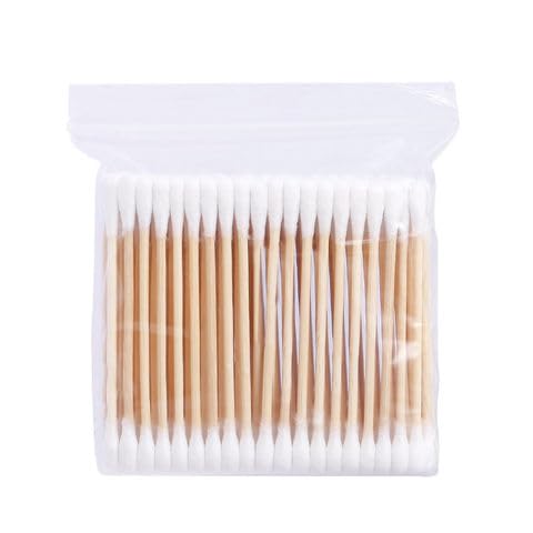 Organic Cotton Swabs for Ear Cleaning - 100% Pure Soft Bamboo Cotton Buds, 750 Sticks (1500 Tips) - Gentle Baby Hygiene & Care, Eco-Friendly Ear Cleaner - Pack of 10 - Perfect for Travel, Makeup, First Aid & Home Use