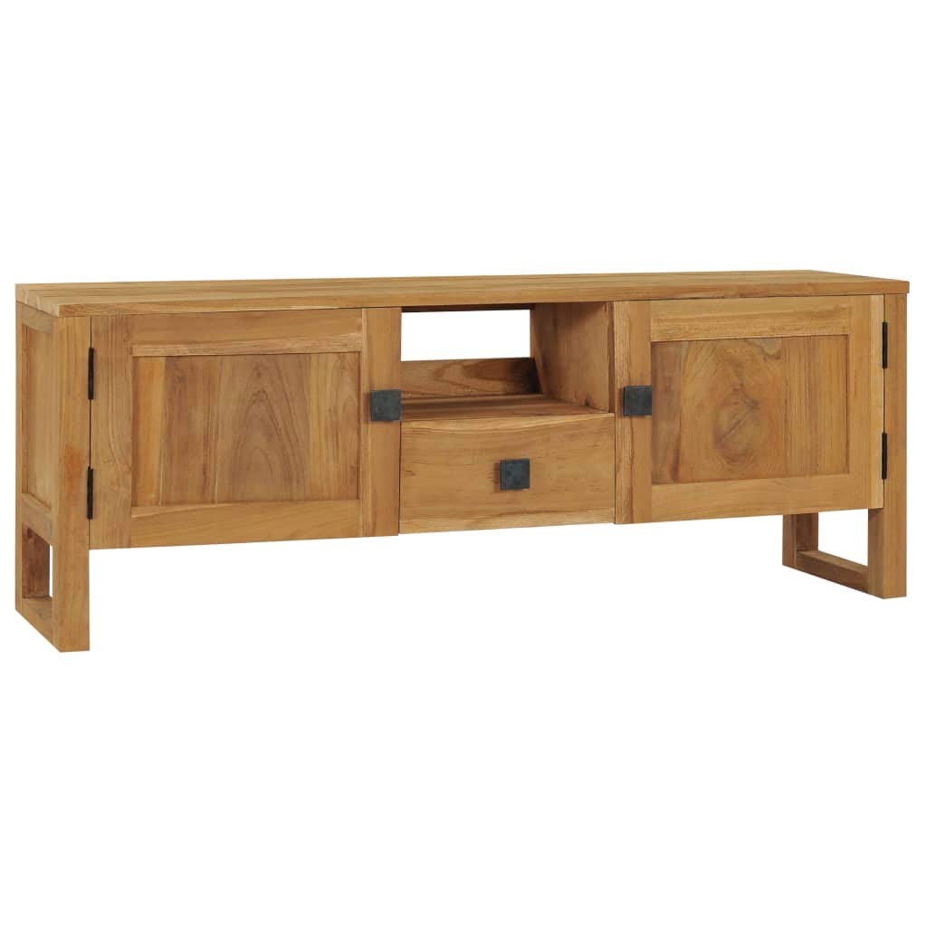 Modern Solid Teak Wood TV Stand - 47.2