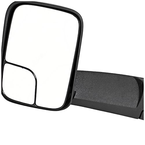 Spec-D Tuning RMX-RAM02H-P-ZM Power Heated Towing Mirrors for Dodge Ram - Extending Foldable Side Mirrors with Heating Function for Towing & Winter Driving