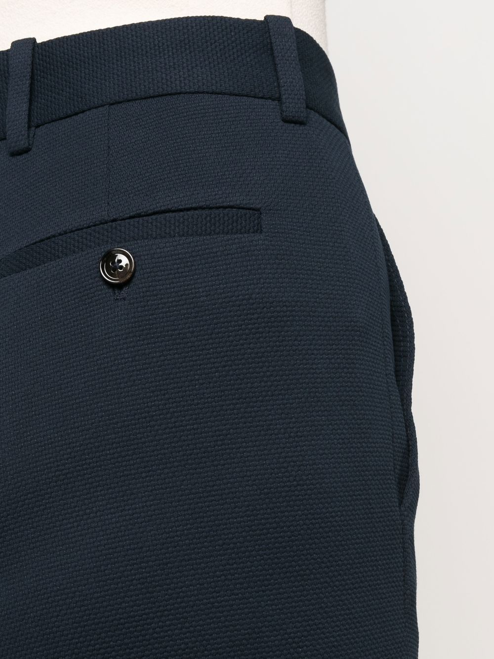 Circolo 1901 Men's Slim Fit Dress Pants in Navy Blue - Professional Office Wear & Business Casual Trousers for Work & Formal Occasions