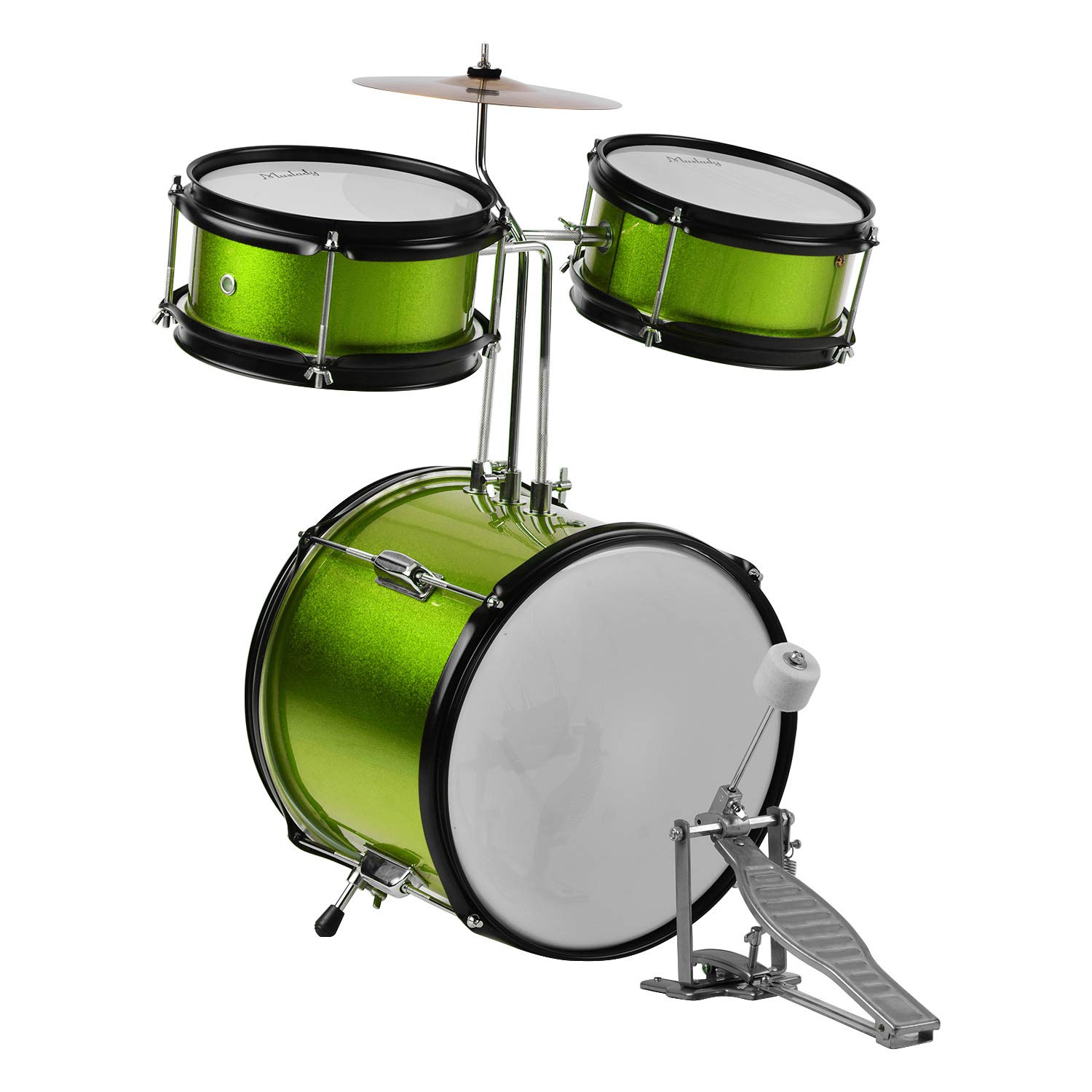 **Fesjoy 3-Piece Kids Drum Set with Cymbal & Adjustable Stool - Junior Beginner Drum Kit for Children, Percussion Musical Instrument with Drumsticks (Red) - Perfect for Home Play, Birthday Gifts & Music Lessons**