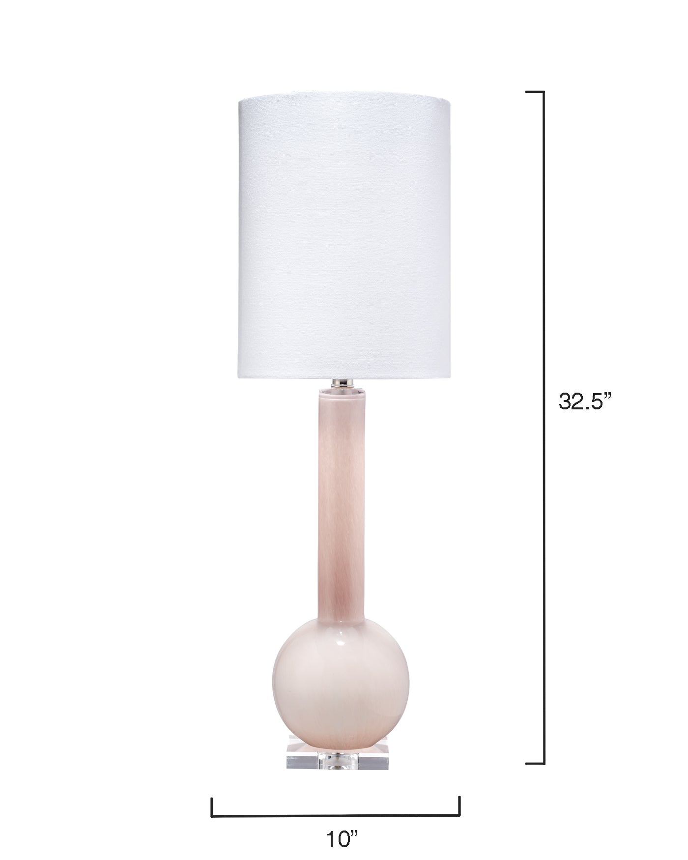 Pink Studio Table Lamp - Modern Desk Light for Home Office, Bedroom & Living Room - Perfect for Reading, Working & Decor