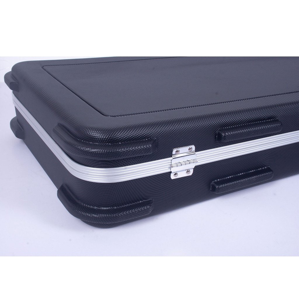 Crossrock CRA860BBK Black Bass Guitar Case for 4 & 6 String - Durable Hard Shell Protection for Travel & Gigging Musicians