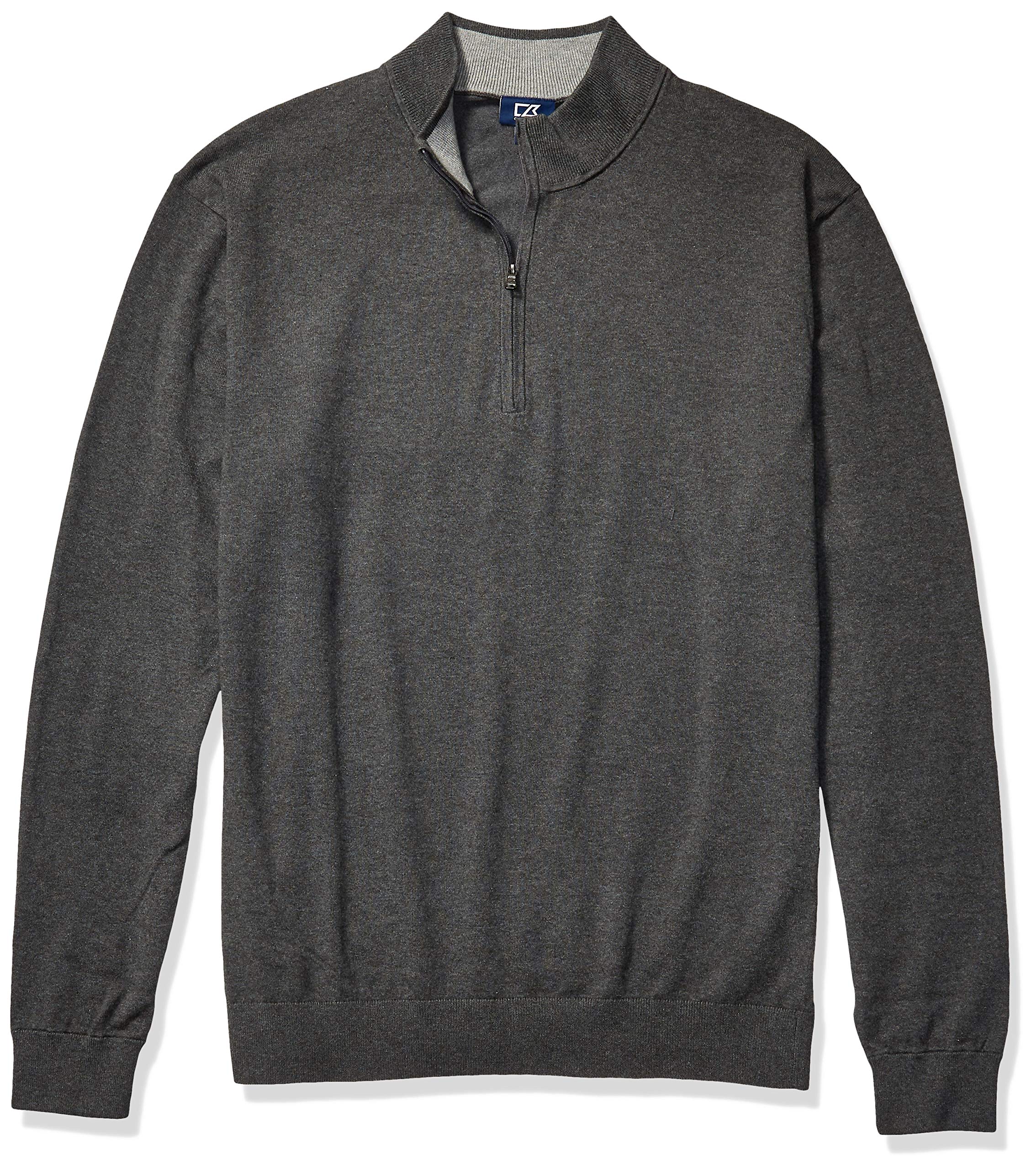 Cutter & Buck Men's Big & Tall Machine Washable Lakemont Half-Zip Sweater | Comfortable Pullover for Casual Wear & Outdoor Activities