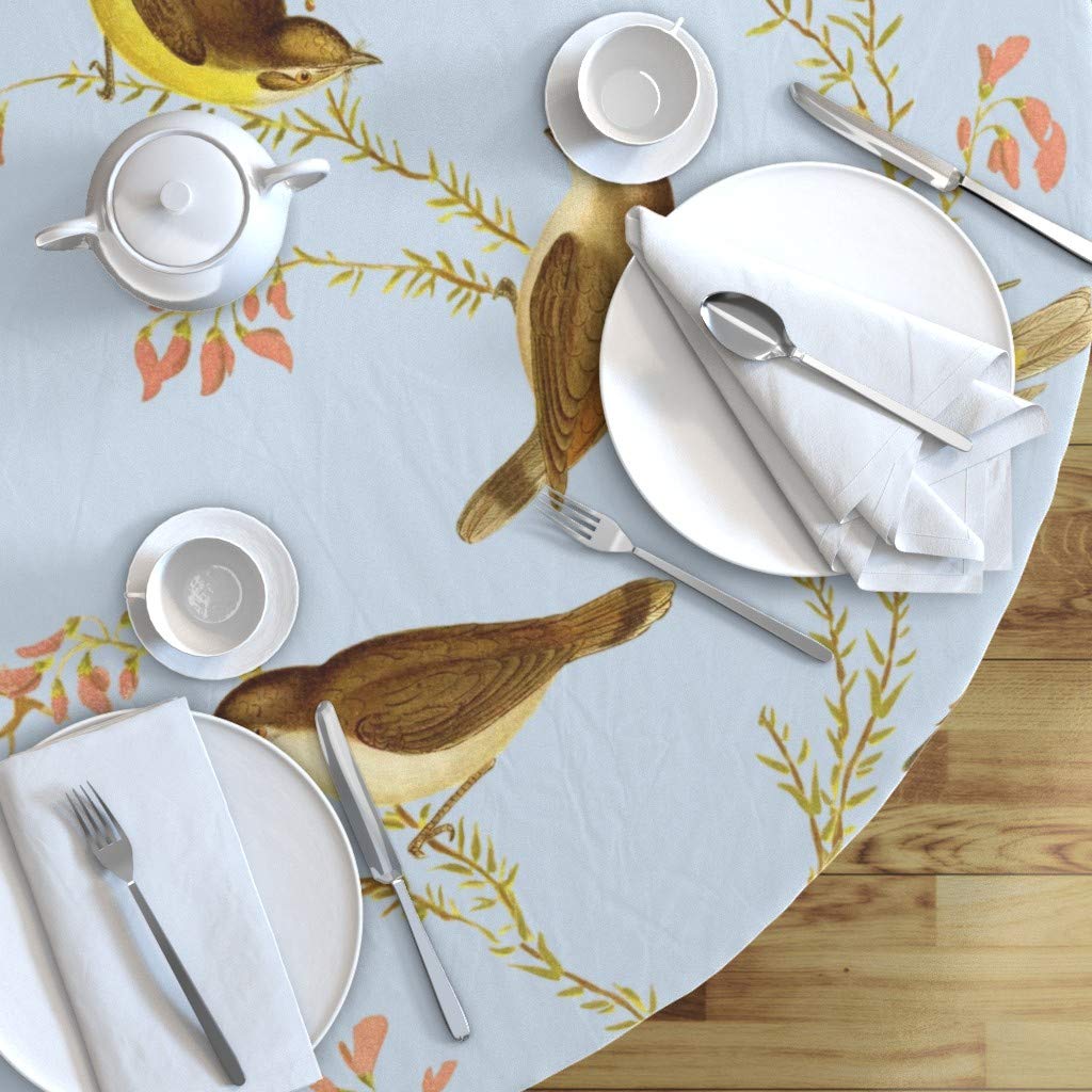 Custom Printed Cotton Sateen Tablecloth 70
