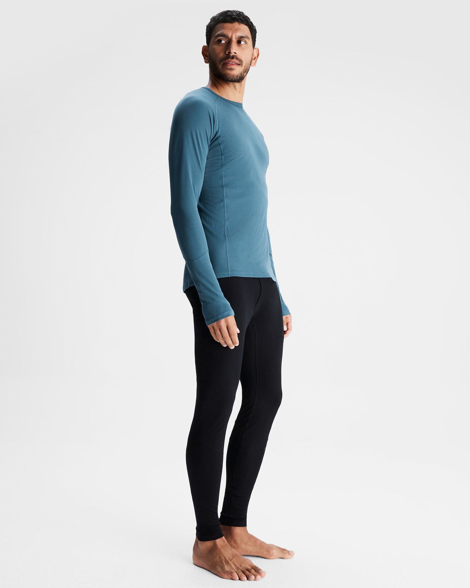 KMDAction Men's Thermal Baselayer Long Underwear - Black | Winter Warmth for Outdoor Activities, Skiing & Hiking