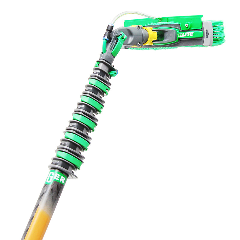 Unger Gen2 nLITE Carbon 24K Complete Window Cleaning Kit - Professional Squeegee with Premium Carbon Fiber Pole for Streak-Free Results - Perfect for Home, Office, and Commercial Glass Cleaning