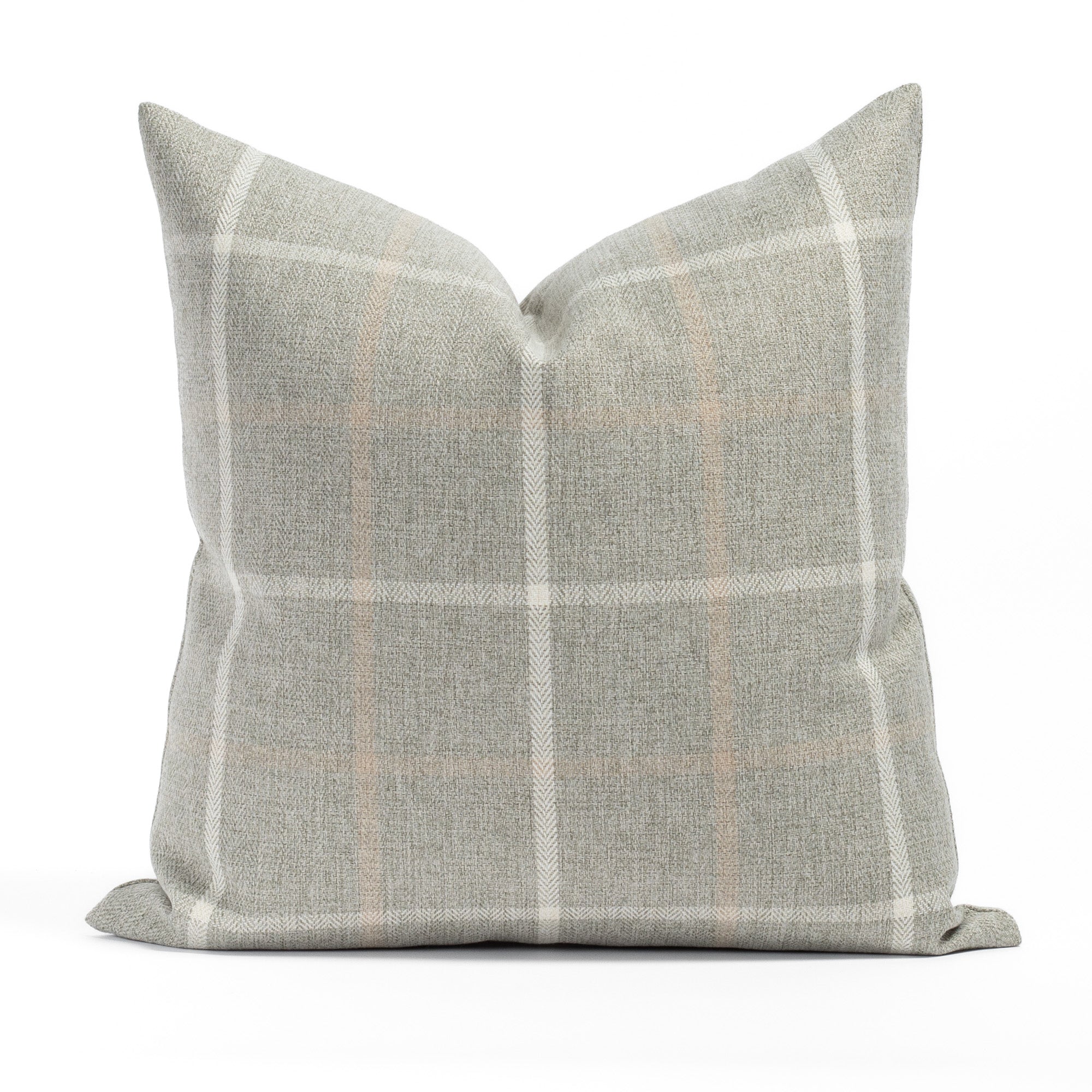 Camden Plaid 20x20 Decorative Throw Pillow Cover - Flagstone Pattern - Perfect for Sofa, Bed & Home Decor