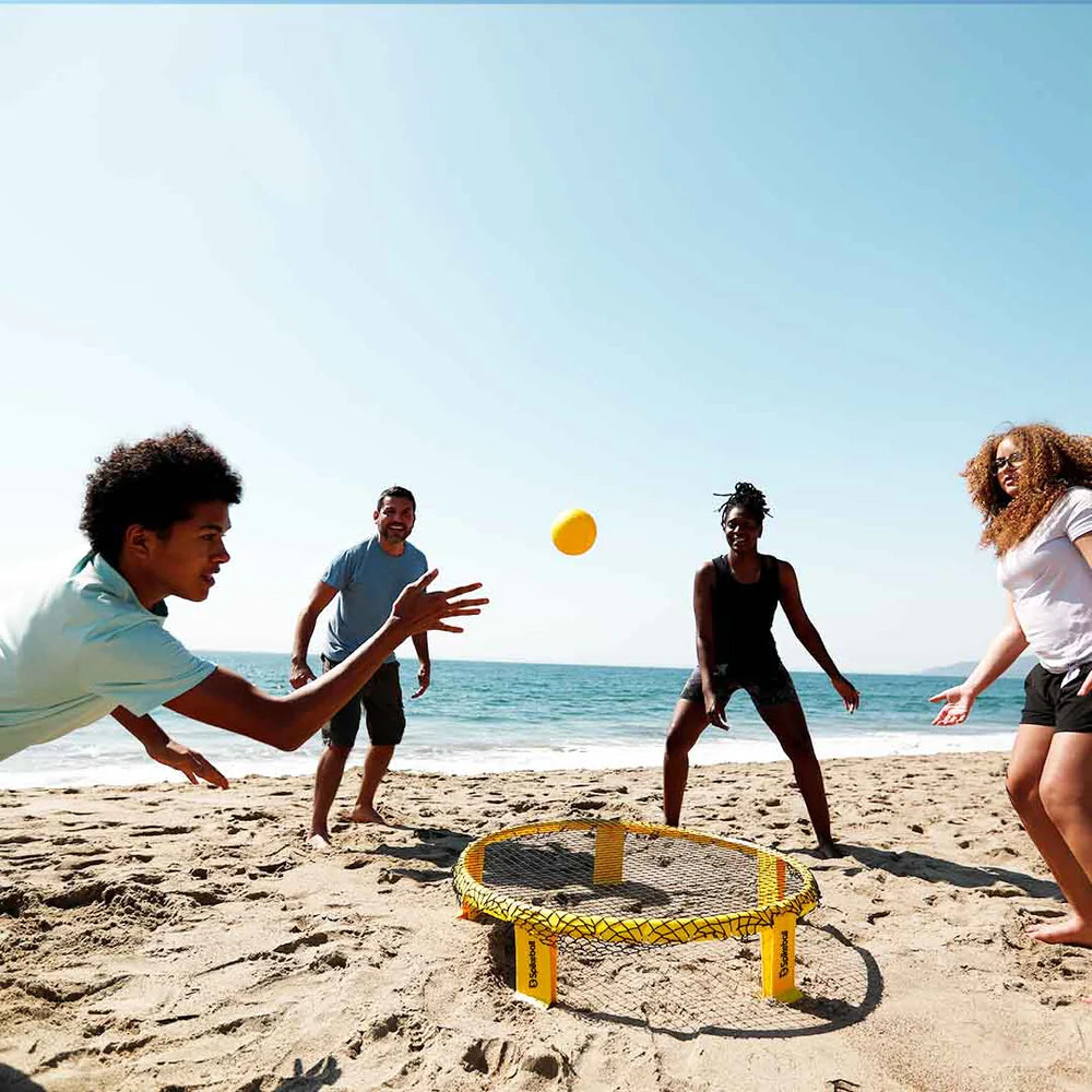 Spikeball Game Set - 3 Ball Outdoor Sports Kit for Beach, Backyard & Park Fun - Perfect for Family, Friends & Competitive Play